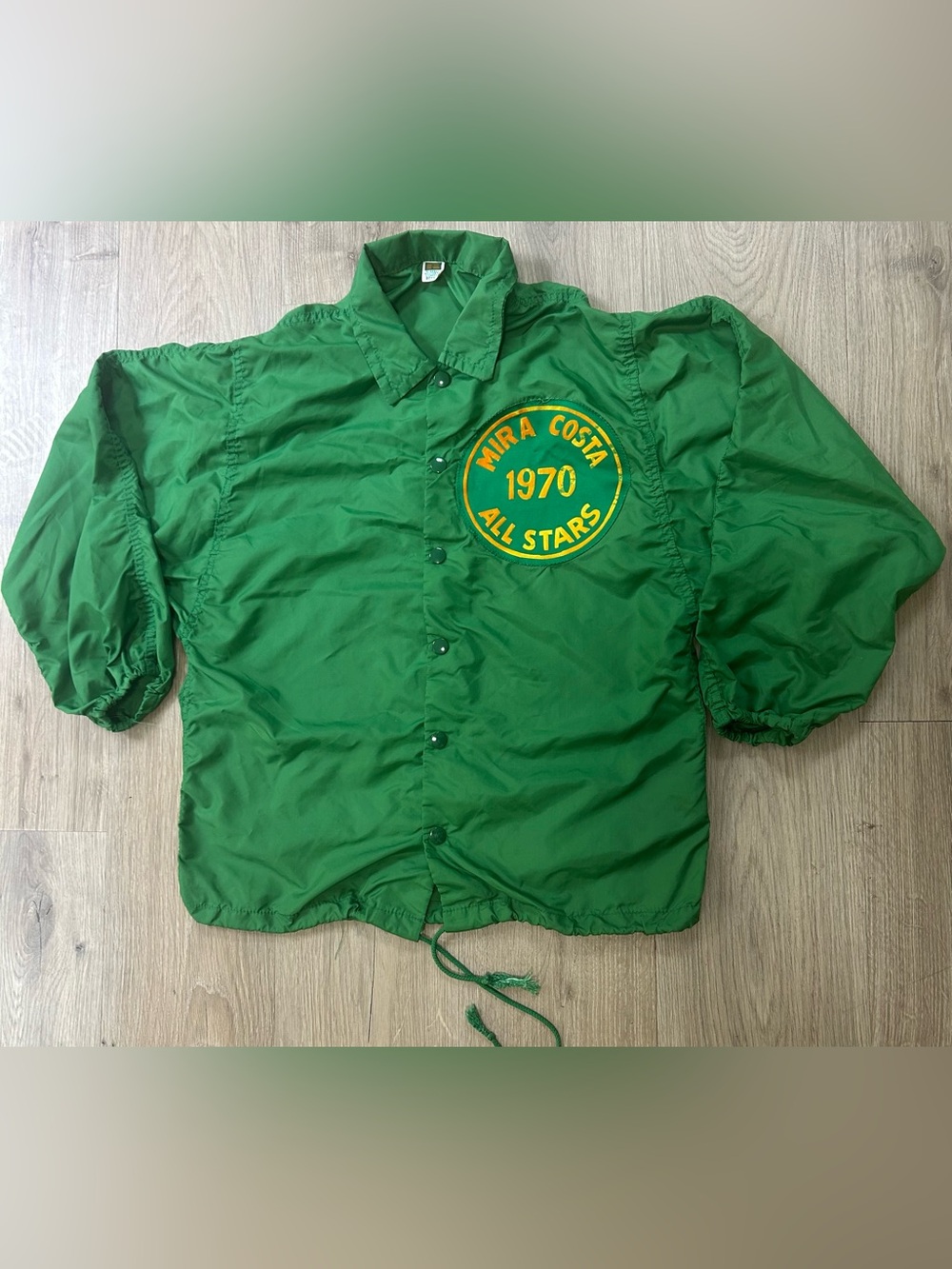 Vintage Russell southern company 1970 Mira Costa all stars Green Coaches Jacket